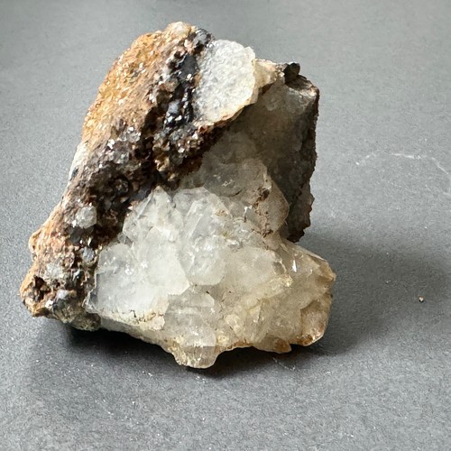 Quarz auf bleiglanz - quarz,