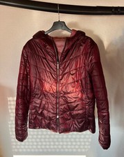 HUGO BOSS Orange Damen Winter Steppjacke Gr.42, Bordeaux/hellrot, Wendejacke
