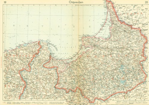 Ostpreussen digitale landkarte - digitale,