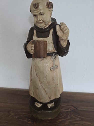 Holzfigur mönch 36cm - holzfigur, ca.