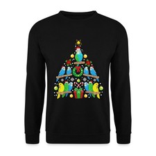 Wellensittich Vogel Weihnachtsbaum Weihnachten Geschenk Unisex Pullover