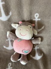 Babydream Spieluhr Kuh rosa Herz  "Schlaf Kindlein, schlaf "