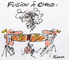 [ Humor - Presse] François Frapar: Zigarren IN Fusion,Zeichnung Original