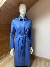 Dame Leder Mantel Gr.XS/S in Blau