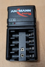 Steckerladegerät Ansmann Basic 4, gebraucht für 4 x AA oder AAA und 1 x 9V Block
