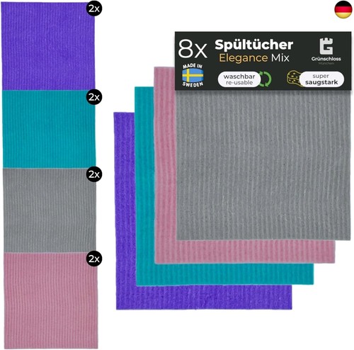 Spüllappen bunt waschbar - , (8x)