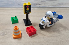 Lego Duplo Polizei Motorrad mit Polizist und Zubehör, Set 5679 Komplett