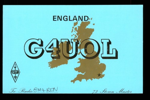 Qsl karte radio - radio, g4uol