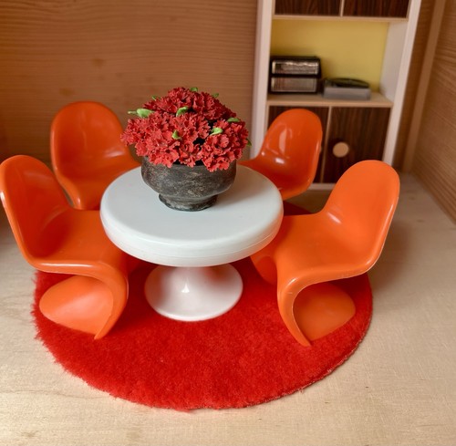 Puppenhaus vintage esszimmer - puppenhaus,
