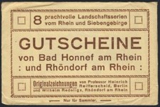 ⭐Bad Honnef 4x 50 Pf, 4x 99Pf in Originaltüte (Rheinland)