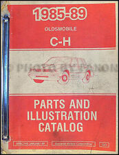 1987 1988 1989 Olds 98 Regency Delta 88 Teile Buch Oldsmobile Master Katalog OEM