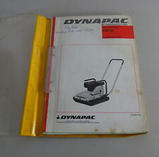 Betriebsanleitung + Teilekatalog Dynapac Rüttelplatte CM 04