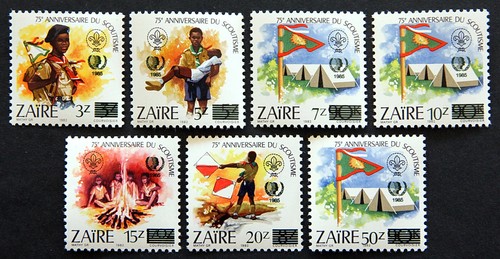 Zaire 915 921 jahr - mi.nr., 915-921