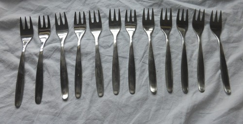 12x gabel kuchengabel teils - kuchengabel,