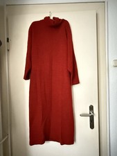 Vintage Miss Astor Strickkleid, Rot, Größe 38, Lang, Gemütlich & Elegant