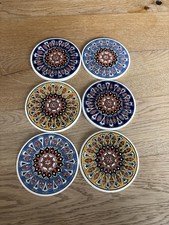 glas untersetzer vintage Bunt