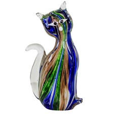 Glasfigur Figur Katze Glas im