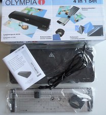 Laminiergerät Olympia A230 A4 Eckenrunder Rollenschneider Heiß + Kalt laminieren