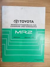 Original Toyota MR2 Zusatz-Werkstatthandbuch Fahrwerk&Karosserie,  Dezember 1989