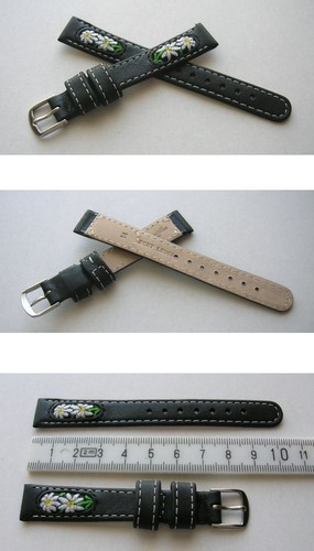 Echtleder trachtenuhrenarmband - echtleder,