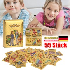 55 Stück Gold Karten For Pokemon, Vstar Vmax Goldfolienkarten Deutsche Fassung