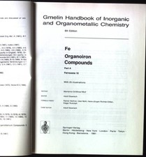 Gmelin handbook of inorganic and organometallic chemistry; Fe. Organoiro 1582092