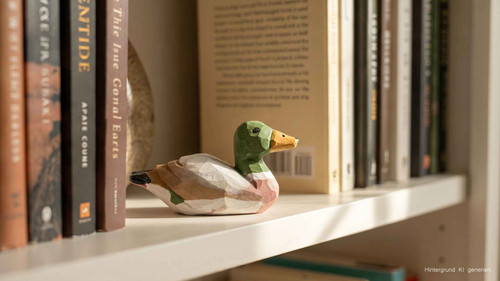 Holzfigur ente erpel - ente,