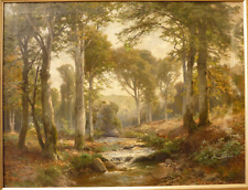 Heinrich Böhmer Düsseldorf Ölgemälde Ölbild Gemälde Bild alt Leinwand original