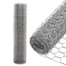 Sechseckgeflecht Volierendraht Hasendraht Drahtzaun verzinkt wählbar Silber