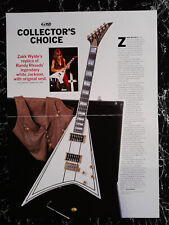 ZAKK WYLDE's replica of RANDY RHOADS' legendary white JACKSON * U S A - Poster