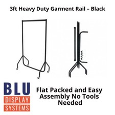 SUPER SCHWERE KLEIDERSTANGE 3ft KLEIDERSTÄNDER ZUHAUSE AUFBEWAHRUNG