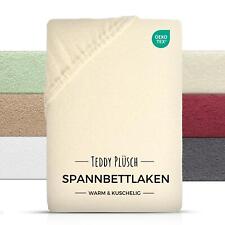 Spannbettlaken Winter Bettlaken Spannbetttuch Teddy Plüsch Warm Nicki Kuschelig