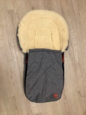 Lammfell Fußsack für den