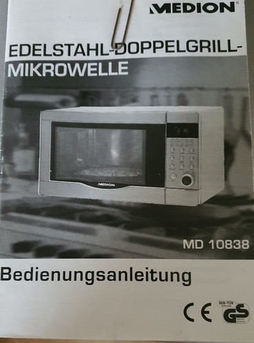 Medion 10838 mikrowelle mit - md,