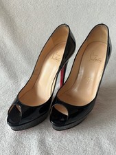 Original LOUBOUTIN High Heels Pumps Peeptoes in Gr 37 • rote Sohle *Geschenk*