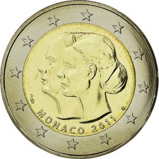 2 Euro Monaco Stempelglanz