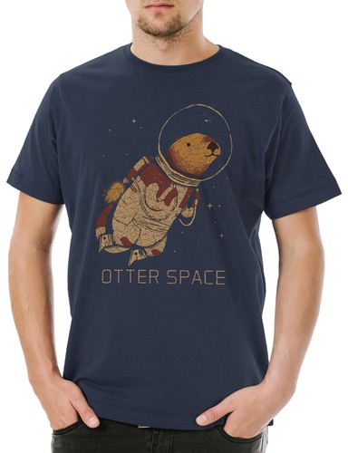 Otter space herren shirt - space,