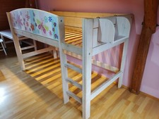 Flexa Lifetime Hochbett, Farbe whitewash, weiß, Bett Mädchen 