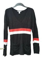 Damen Longpullover Feinstrick V-Ausschnitt von 'KARL LAGERFELD for H&M' Gr. XS