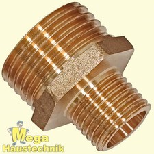 Doppelnippel aus Messing