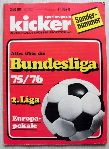 Kicker sonderheft bundesliga - sonderheft,