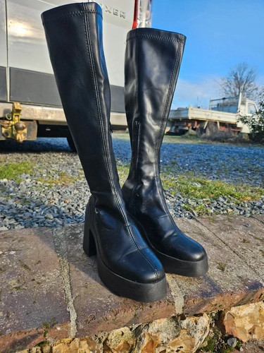 Asos plateau stiefel kniehoch - asos,