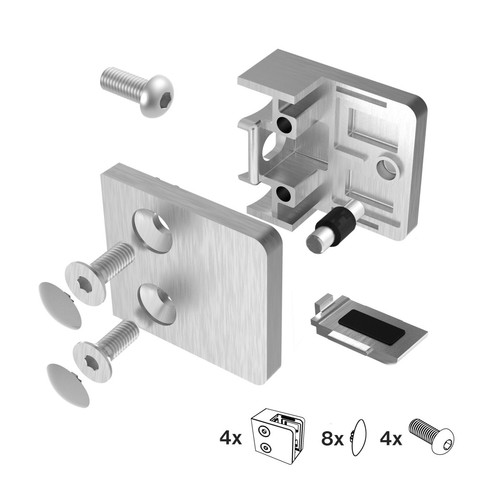 Glasklemmen set stück - glasklemmen, 4