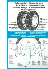 Schneeketten  165 R13, 175/70 R13, 185/65 R13, 155 R14, 165/70 R14 ,175/65 R ..