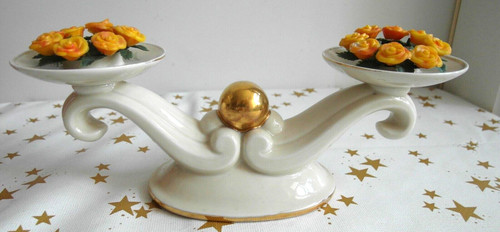 Alter porzellan kerzenständer - porzellan,