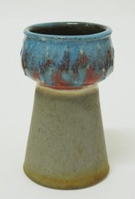 Strehla aussergewöhnliche vintage Keramik Vase Verlaufsglasur