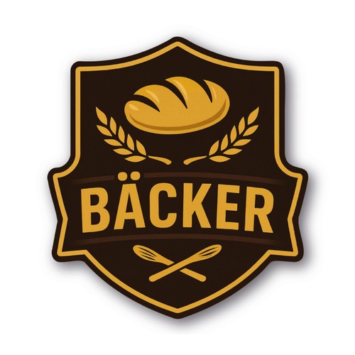 Bäcker aufkleber handwerk - aufkleber,
