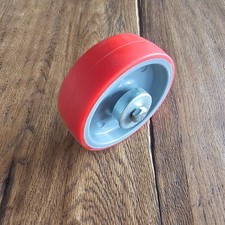 Rollen Schwerlastrollen 4 STÜCK Transport rolle Lenk Rolle 400 kg 4 x 100mm Rot 