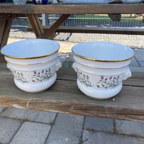 Vintage porzellan blumentopf - vintage,