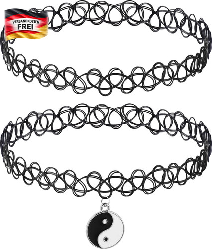 Damen tattoo kette 90s - kette, retro